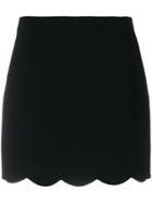 Miu Miu Scalloped Mini Skirt - Black
