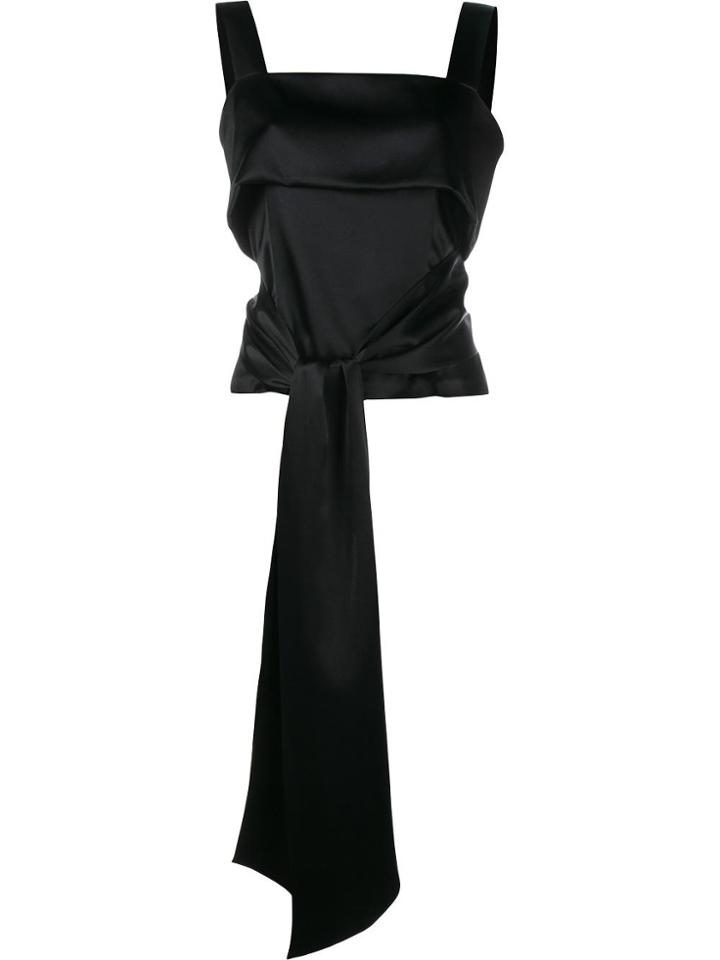 Adam Lippes Bow Detail Top - Black