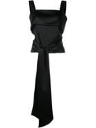 Adam Lippes Bow Detail Top - Black