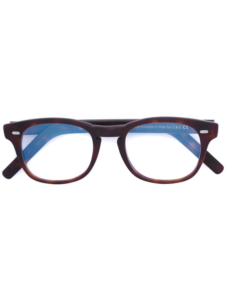 Cutler & Gross Rounded Square Frames - Brown