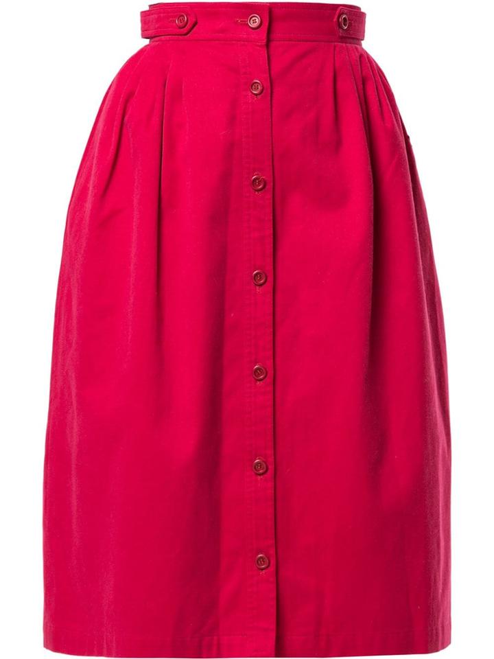 Christian Dior Pre-owned Gathered Midi Skirt - Pink