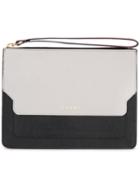 Marni Trunk Clutch, Women's, Grey, Leather