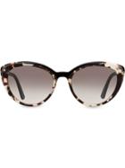 Prada Eyewear Cat-eye Shaped Sunglasses - Brown