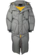 Chen Peng Spread Collar Padded Coat - Green