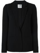 Forte Forte Concealed Fastening Blazer, Women's, Size: Iii, Black, Cotton/cupro/viscose/virgin Wool