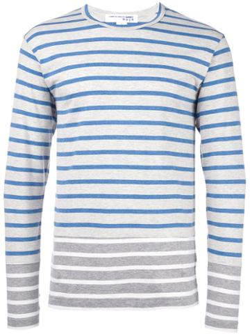 Comme Des Garçons Shirt Boy Striped Sweatshirt