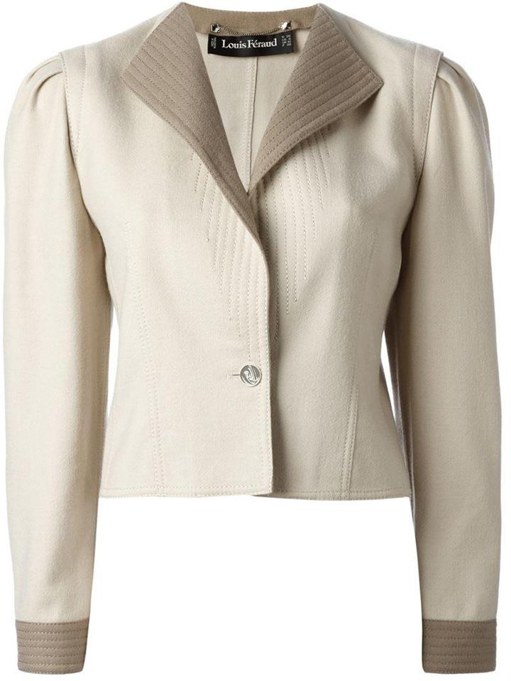 Louis Feraud Vintage Fitted Tonal Jacket