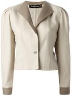 Louis Feraud Vintage Fitted Tonal Jacket