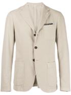 Manuel Ritz Classic Slim-fit Blazer - Neutrals