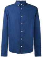 Armani Jeans - Button-down Collar Shirt - Men - Cotton - M, Blue, Cotton
