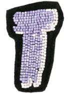Olympia Le-tan Alphabet Patch - Black