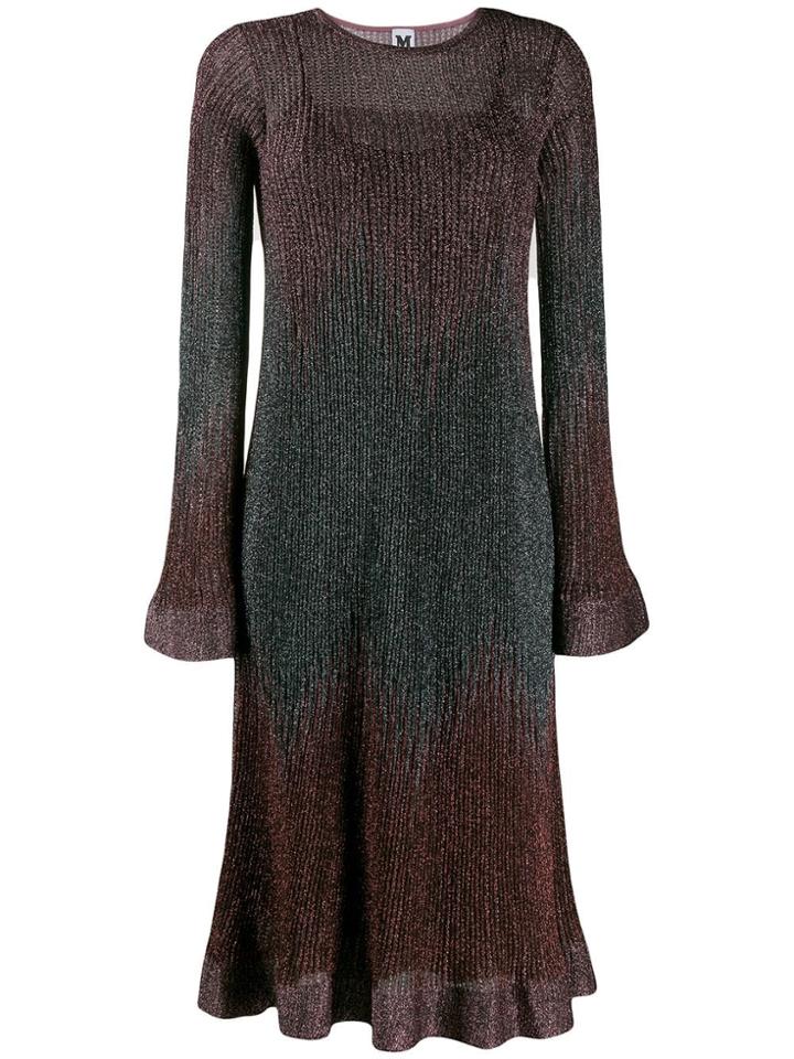 M Missoni Metallic Knitted Dress - Pink