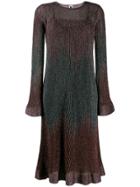M Missoni Metallic Knitted Dress - Pink