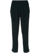 Egrey Contrasting Side Stripes Trousers - Blue