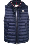 Moncler Cyriaque Padded Gilet, Size: 4, Blue, Polyimide/goose Down/feather