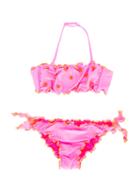 Mc2 Saint Barth - Teen Emy Bikini - Kids - Spandex/elastane/polyimide - 16 Yrs, Pink/purple