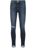 Frame Denim Distressed Effect Skinny Jeans - Blue