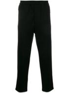 Prada Side Stripe Slim Trousers - Black