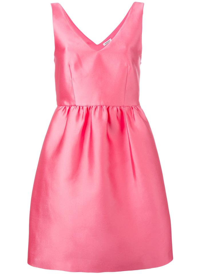 P.a.r.o.s.h. V-neck Sleeveless Dress, Women's, Size: Medium, Pink/purple, Polyester/silk/acetate/viscose