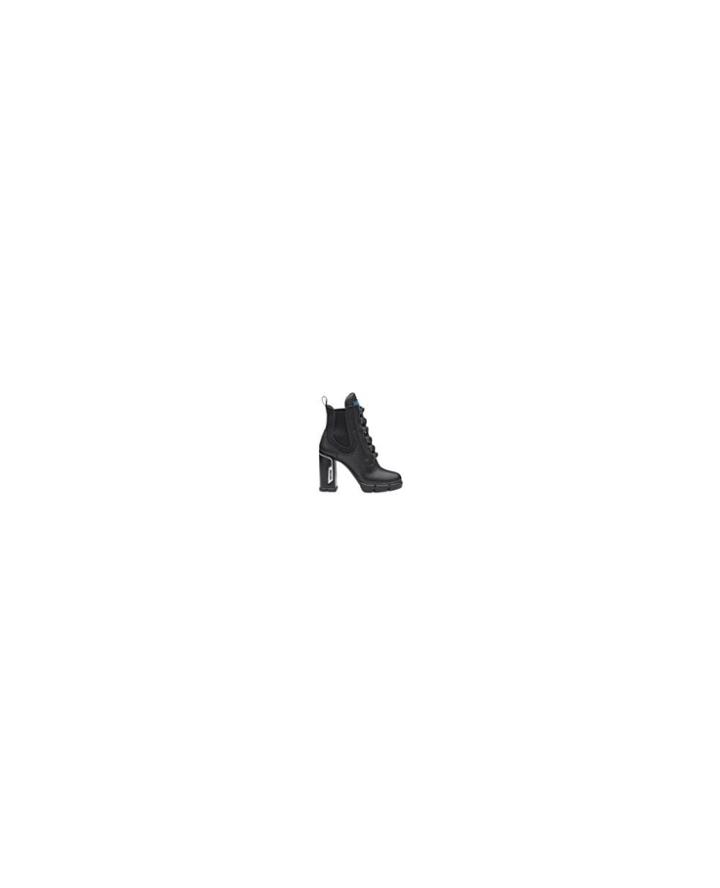 Fashion Concierge Vip Prada - Laced Leather Booties - Unavailable
