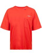 Off-white Logo Print T-shirt - Red