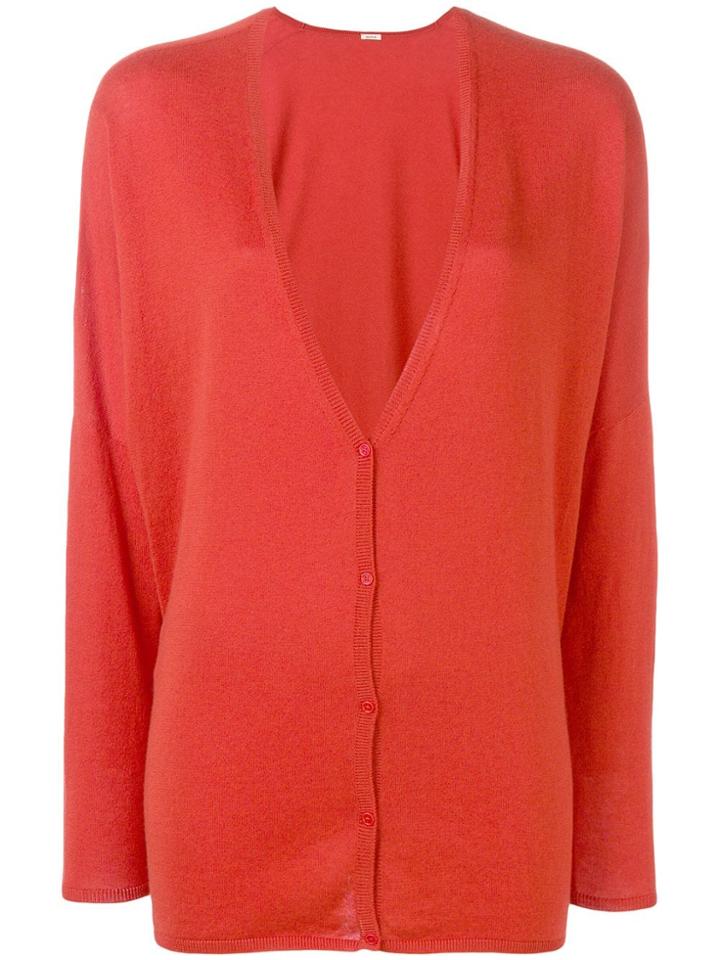 Apuntob Knitted Cardigan - Red