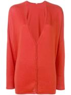 Apuntob Knitted Cardigan - Red