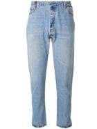Re/done High Rise Cropped Jeans - Blue