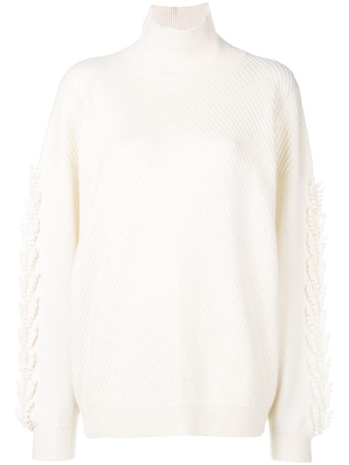 Barrie Turtle Neck Sweater - White