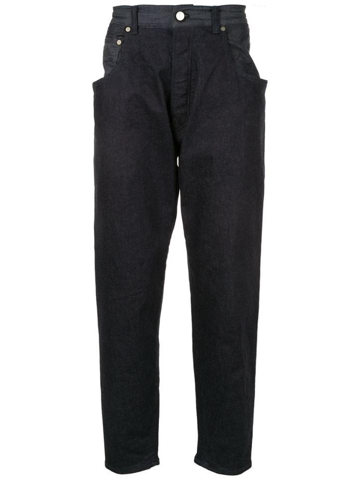 Fumito Ganryu Straight-cut Trousers - Blue