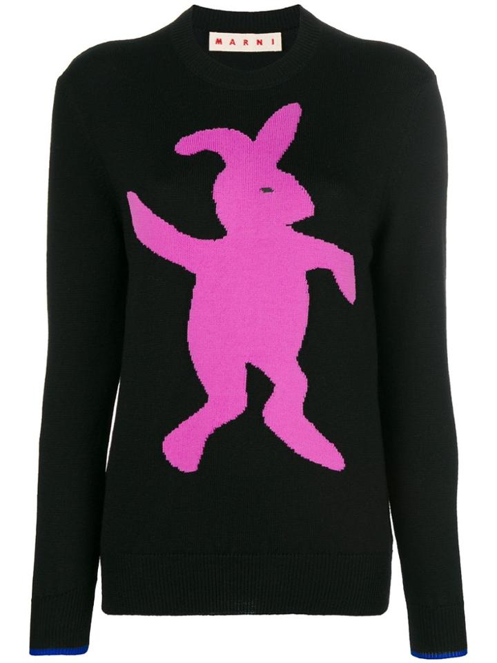 Marni Logo Knit Sweater - Black