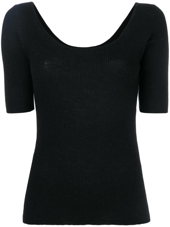 Cashmere In Love Cashmere Carol Tee - Black