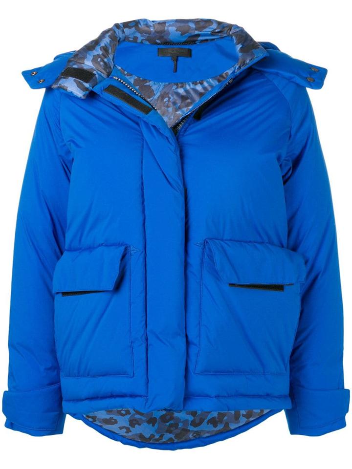 Rag & Bone Hooded Puffer Jacket - Blue