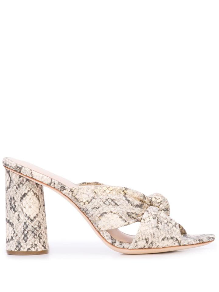 Loeffler Randall Coco Knot Mules - Grey