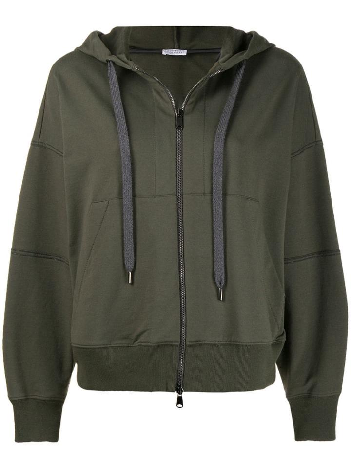 Brunello Cucinelli Jersey Track Jacket - Green