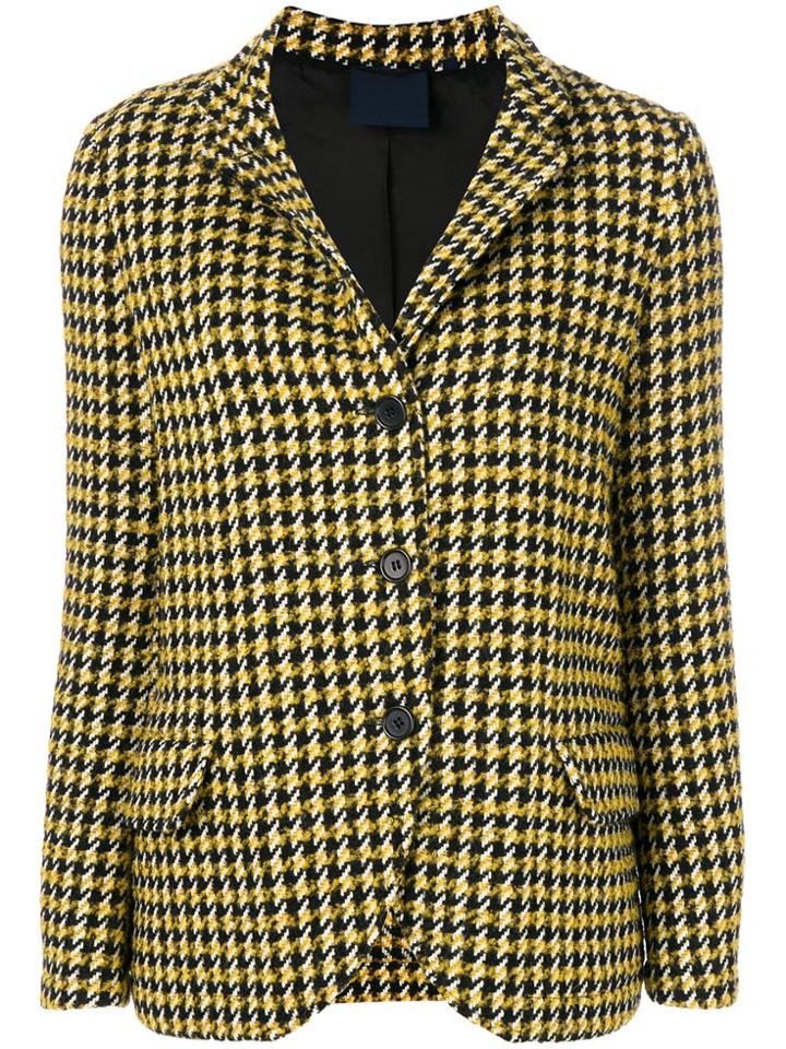 Aspesi Houndstooth Jacket - Yellow & Orange