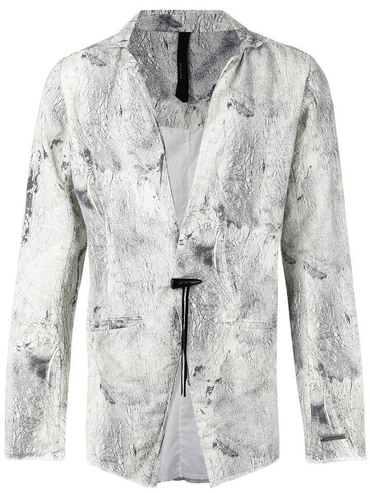 Army Of Me - Cracked Ink Blazer - Men - Cotton/linen/flax - L, Nude/neutrals, Cotton/linen/flax