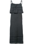 Cecilie Copenhagen Ruffle Midi Dress - Green