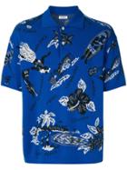 Coohem Aloha Jacquard Polo Shirt - Blue