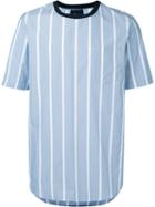 3.1 Phillip Lim - Striped T-shirt - Men - Cotton - S, Blue, Cotton