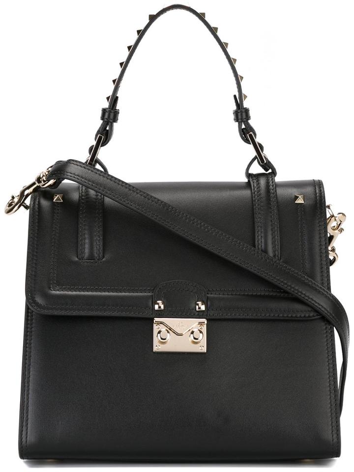 Valentino Valentino Garavani Block Lock Crossbody Bag - Black