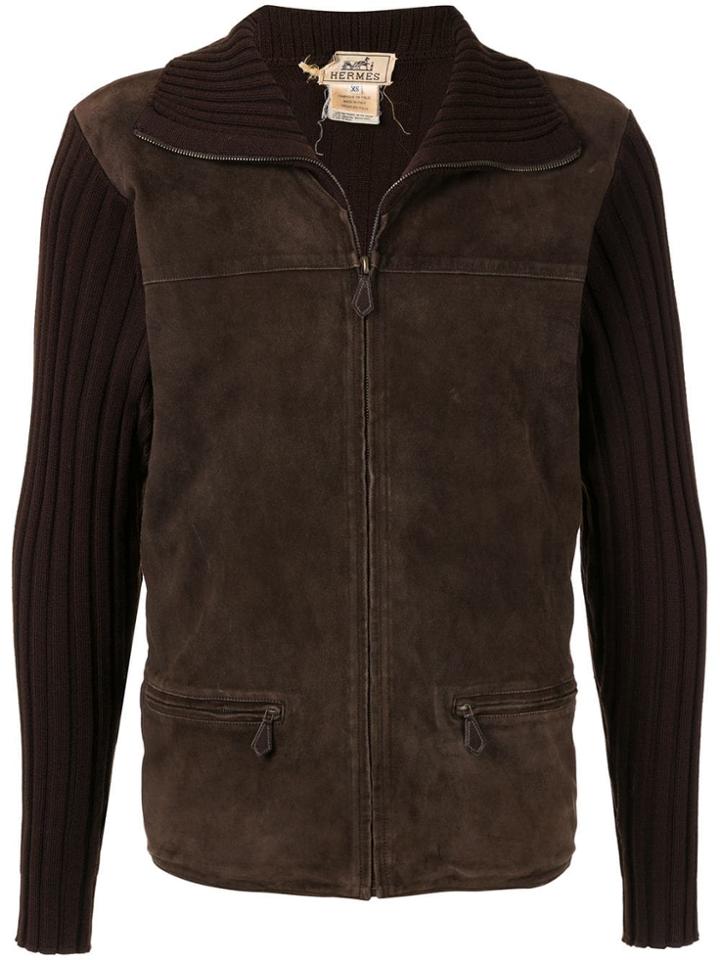 Hermès Pre-owned Long Sleeve Coat Jacket - Brown