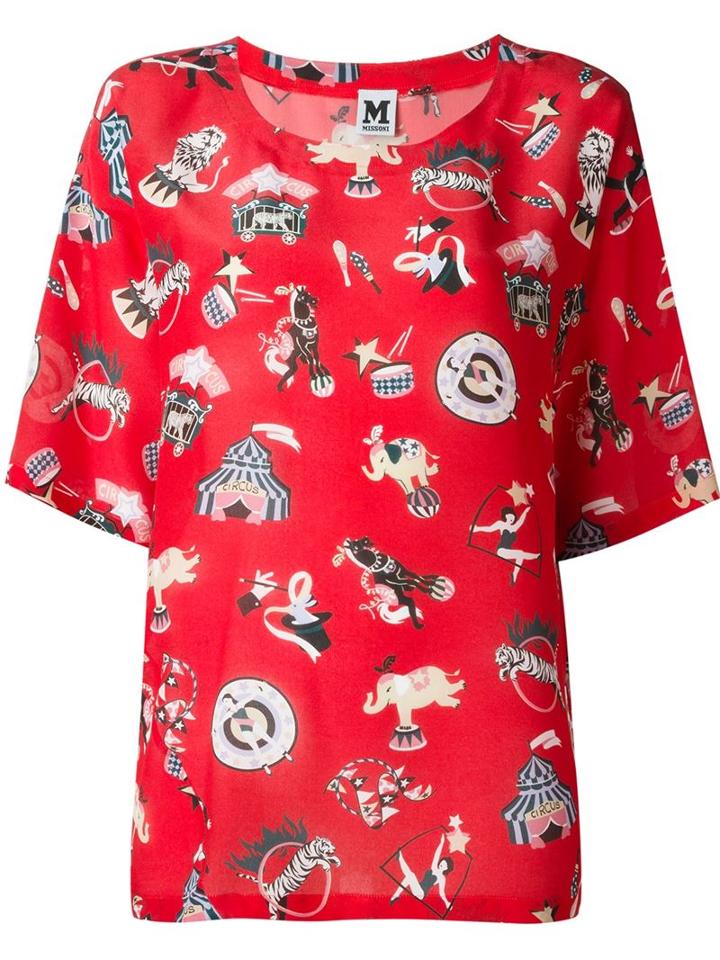 M Missoni Circus Print Blouse