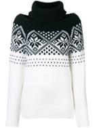 Monse Cold Shoulder Snowflake Sweater - Black