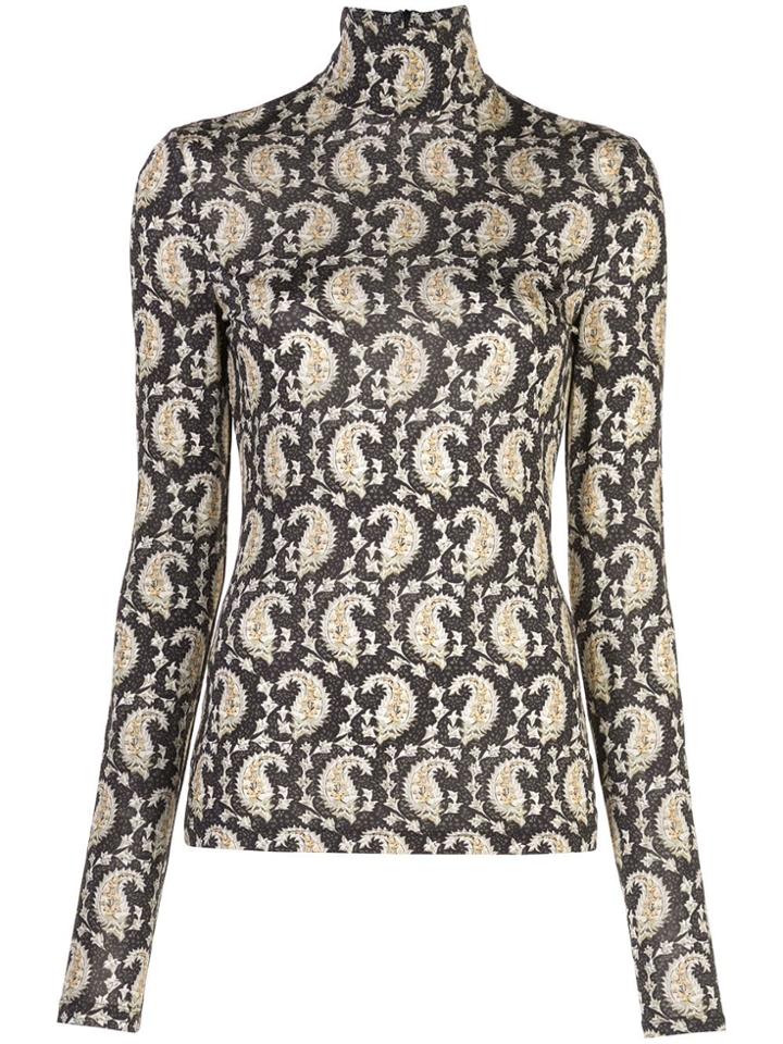Altuzarra High Neck Knight Top - Black