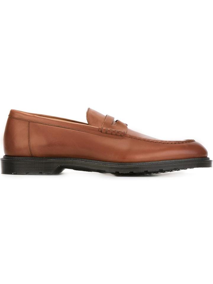 Dr. Martens Classic Penny Loafers, Men's, Size: 42, Brown, Leather/rubber