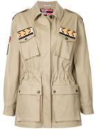 Miu Miu Embellished Military Jacket - Nude & Neutrals