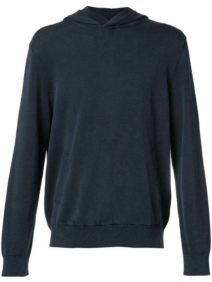Vince - Hooded Sweatshirt - Men - Cotton - L, Blue, Cotton