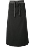 Fumito Ganryu Drawstring Midi Skirt - Grey