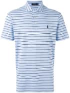 Polo Ralph Lauren Logo Embroidered Striped Polo Shirt, Men's, Size: Xl, Blue, Cotton